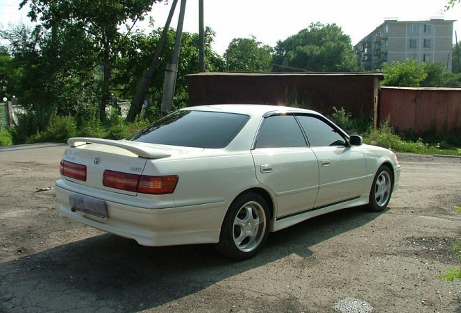 Накладка на задний бампер (сток) Toyota Mark II (100) купить недорого с доставкой в Чита