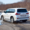 Защита заднего бампера двойная угловая d63/51мм (НПС) LEXUS 450D (2015-н.в.) купить недорого с доставкой в Чита