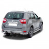 Защита заднего бампера «Уголки двойные» (d63,5) для Nissan Terrano (2014-н.в.)(Окрашенное) купить недорого с доставкой в Чита