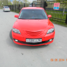 Накладки на фары (реснички) "Лодочки" для Mazda 3, хэтчбэк (2003-2009) купить недорого с доставкой в Чита