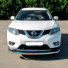 Защита переднего бампера одинарная d63мм (НПС) Nissan X-Trail (2015-н.в.) купить недорого с доставкой в Чита