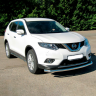 Защита переднего бампера одинарная d63мм (НПС) Nissan X-Trail (2015-н.в.) купить недорого с доставкой в Чита
