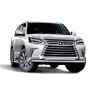 Защита переднего бампера двойная d63/63мм (НПС) LEXUS 450D (2015-н.в.) купить недорого с доставкой в Чита