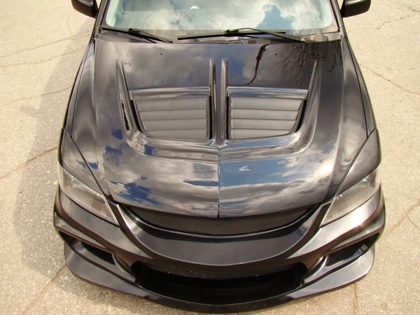 Капот в стиле EVO (в сборе) для Mitsubishi Lancer IX (2003-2009) купить недорого с доставкой в Чита