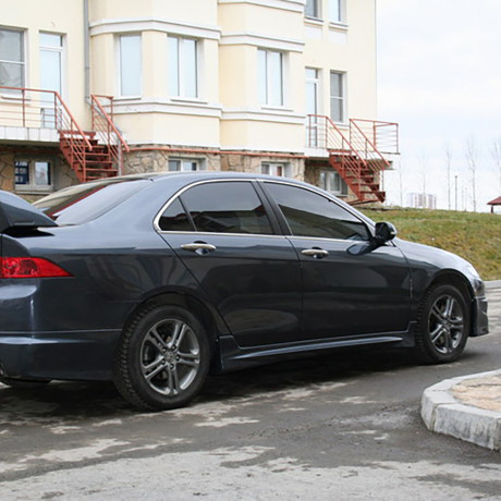 Накладки на пороги "Mugen" для Honda Accord (2004-2008) купить недорого с доставкой в Чита