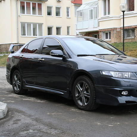 Накладки на пороги "Mugen" для Honda Accord (2004-2008) купить недорого с доставкой в Чита