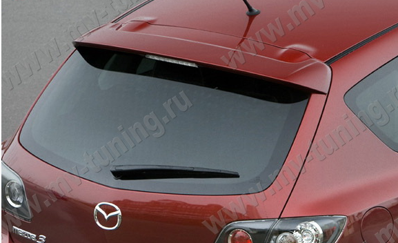 Спойлер (стоп-сигнал в комплект не входит) для Mazda 3 Hatchback (2004-2009) купить недорого с доставкой в Чита