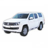 Защита порогов «Труба с проступью» (d63,5) для Volkswagen Amarok (2010-20166)(Окрашенное) купить недорого с доставкой в Чита