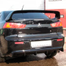 Диффузор заднего бампера "2.0L" (гладкий, без вырезов) для Mitsubishi Lancer 10 (2007-2016) купить недорого с доставкой в Чита